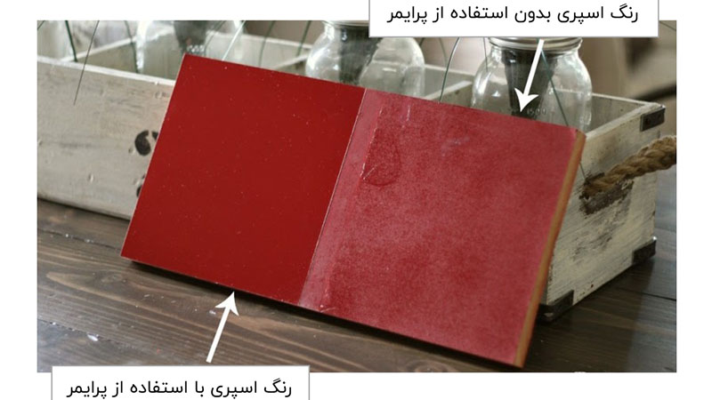 رنگ کردن ورق ام دی اف با اسپری